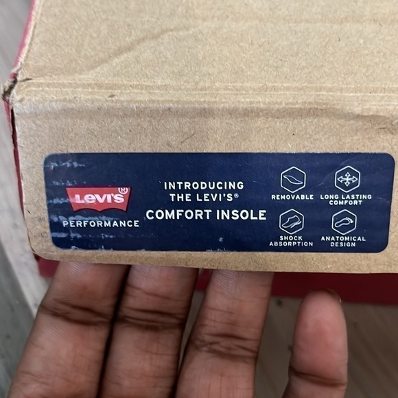 Levis Men's Jeffrey Hi 501 Core Sneaker Men’s 10M Black Tan - Picture 10 of 10